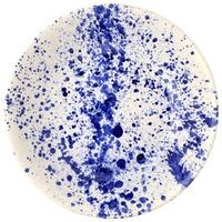 Blue Splatter Large Dish