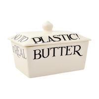 Black Toast Small Butter Dish