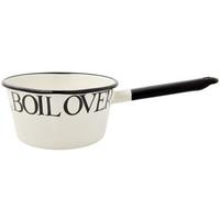 Black Toast Enamel 14cm Saucepan