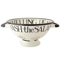 Black Toast Enamel Colander