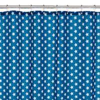 blue stars shower curtain l18 m