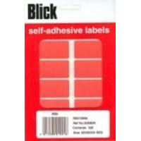 BLICK COLOUR LABEL FP 25X50 RED PK320