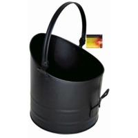 Black Round Fireside Bucket