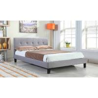 BLENHEIM GREY FABRIC SINGLE BED