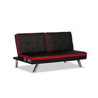 black speaker sofa with red border