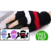 black pair of usb heated gloves free delivery