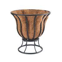 Blacksmith Wrought Iron Effect Curved Planter (Dia)35.5cm