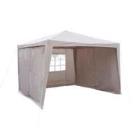 Blooma Jarvis Taupe Gazebo with Side Walls