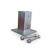 Blooma Galvanised Steel Post Plate Support (L)45mm (W)45mm