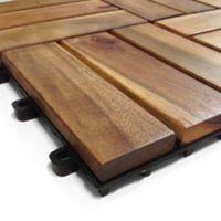 blooma brown acacia deck tile t24mm w300mm l300mm