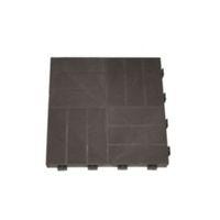 blooma brown composite deck tile t45mm w400mm l400mm pack of 4