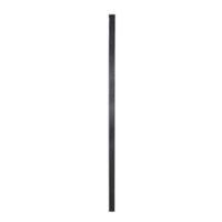 Blooma Neva Powder Coated Dark Grey Steel Slotted Fence Post (H)2400mm (W)70mm