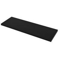 Black Glass Shelf Board (L)1185mm (D)240mm