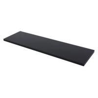 Black Glass Shelf Board (L)805mm (D)240mm