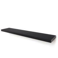 Black Floating Shelf (L)1182mm (D)237mm