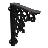 Black Steel Shelf Bracket (D)35mm