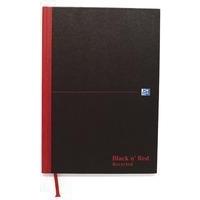 Black n Red Casebound Book Recycled A4 90gsm 192 Pages
