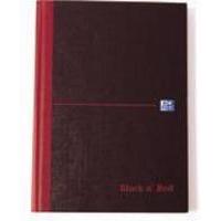 black n red casebound manuscript book 192 pages a5