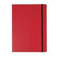 Black n Red RED (B5) Notebook Journal Soft Cover 90g/m2 Numbered Pages (Red)