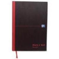 Black n Red Casebound Book Recycled A5 90gsm 192 Pages