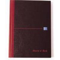 black n red casebound manuscript book 192 pages