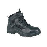 Black size 3 safety non metal hiker boot WITH PU RUBBER SOLE