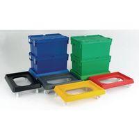 blue plastic dolly to suit 600 x 400 containers