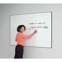 BLACK WRITE-ON COLOURED EDGED WHITEBOARD 620 x 920