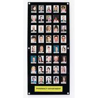 BLACK STAFF PHOTO BOARD 40 CAPACITY c/w SECURITY FRONT