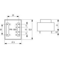 block pcb mount transformer 05va