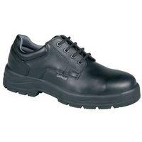 black size 3 safety shoe water resistant leather steel toe cap and mid ...