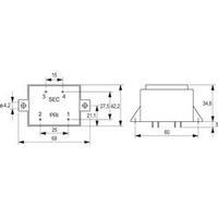 block pcb mount transformer 10va