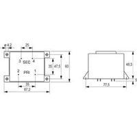 block pcb mount transformer 36va