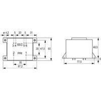 block pcb mount transformer 36va