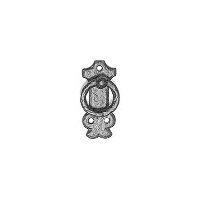 black antique ironwork cupboard handle 80x35mm 985