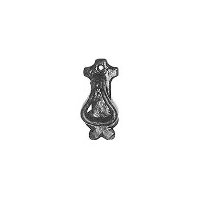 Black Antique Ironwork Cupboard Handle 80x35mm 1528