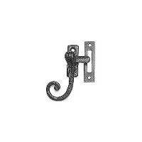 Black Antique Ironwork Window Handle Fastener Mortice 1179MP