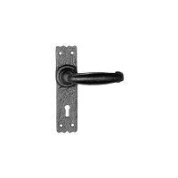 Black Antique Ironwork Keyhole Door Handle Set 152x38mm 2439