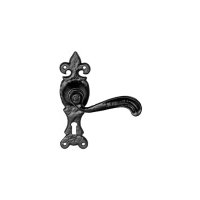 Black Antique Ironwork Keyhole Door Handle Set 158x50mm 2449