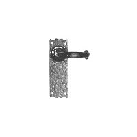 Black Antique Ironwork Non Locking Door Handle Set 152x47mm 2451