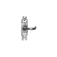 Black Antique Ironwork Keyhole Door Handle Set 184x50mm 2495