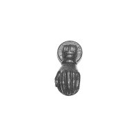 Black Antique Ironwork Hand Style Front Door Knocker 165x70mm 1239