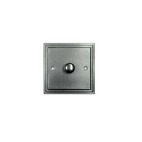 black hammered finish single dimmer wall switch 5121