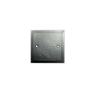 Black Hammered Finish Single Blanking Wall Plate 5126