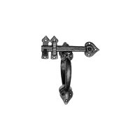 black antique ironwork thumb latch set with d handles 3625