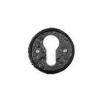 Black Antique Ironwork EURO PROFILE Keyhole Cover 1401