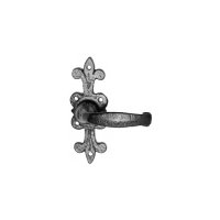 Black Antique Ironwork Non Locking Door Handle Set 2433