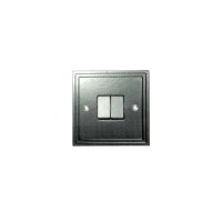 black hammered finish 2 gang wall switch 5116