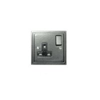 black hammered finish single wall socket 5117