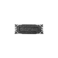 black antique ironwork letter box 304x101mm 1074
